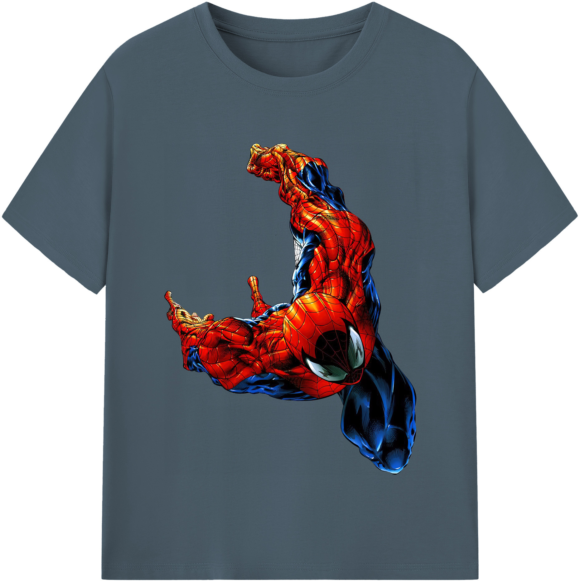 （画像用） Spider Man スパイダーマン 綿100％半袖Tシャツ（フロントプリント）
